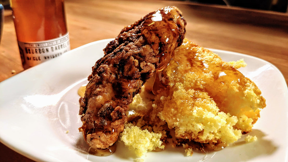 Habanero Fried Chicken & Cornbread – Akron Honey