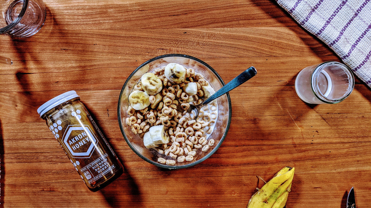 Bourbon Barrel Honey Cheerios – Akron Honey